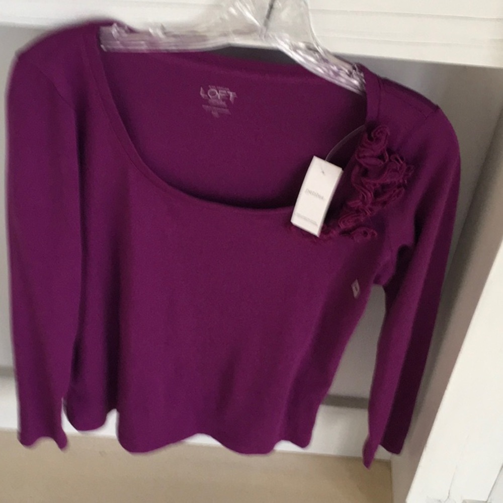 New with tags  long sleeve  100 % cotton top